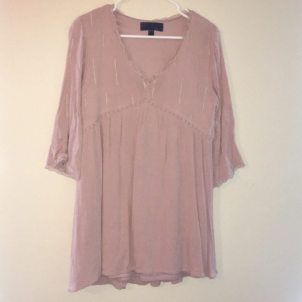 Blue Rain light pink dress